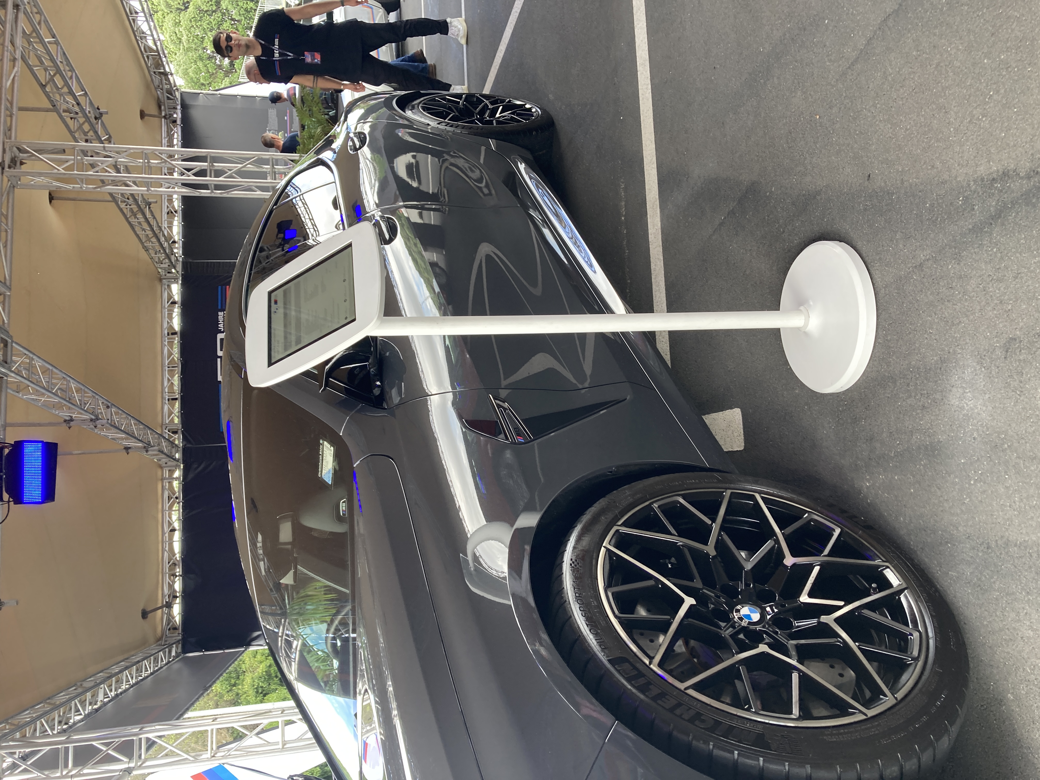 Photo of Floor stand (Bouncepad, White) in action